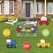 Big Dot of Happiness Cars, Trains, and Airplanes - Yard Sign and Outdoor Lawn Decorations - Transportation Birthday Party Yard Signs - Set of 8